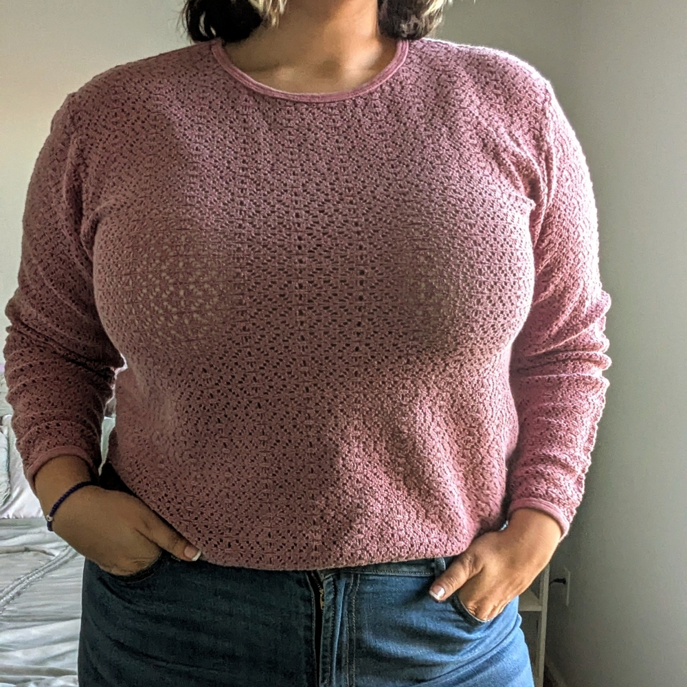 2000s Pink Knitted Sweater